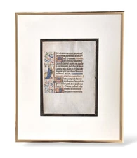 Illuminated Manuscript Leaf from a Book of Hours