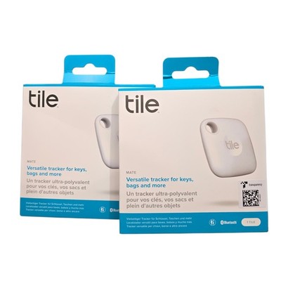 2Pk Tile Mate 2022 Universal Bluetooth Tracker - White