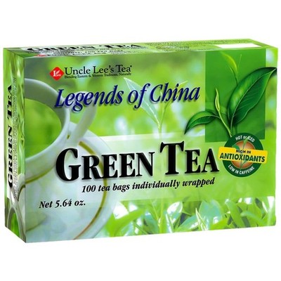 Uncle Lee s Premium Green Tea, Caffeinated, 100 Count   Antioxidant-Rich Young L