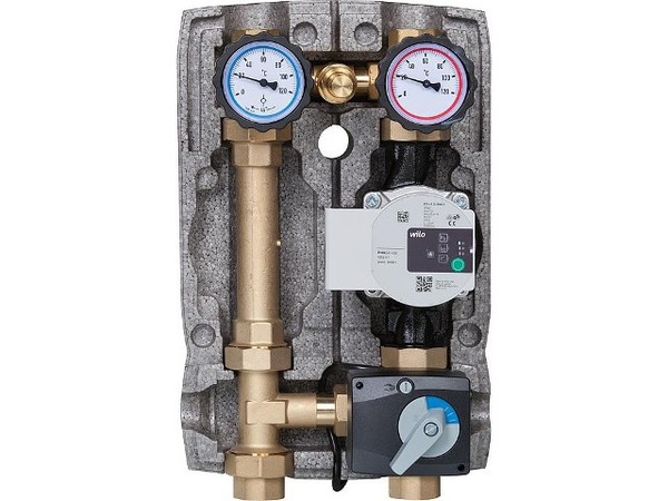 Heizkreisset Easyflow DN25(1') ÜBerströMventil,3-Wege-Mischer, Wilo Para 25/6-image