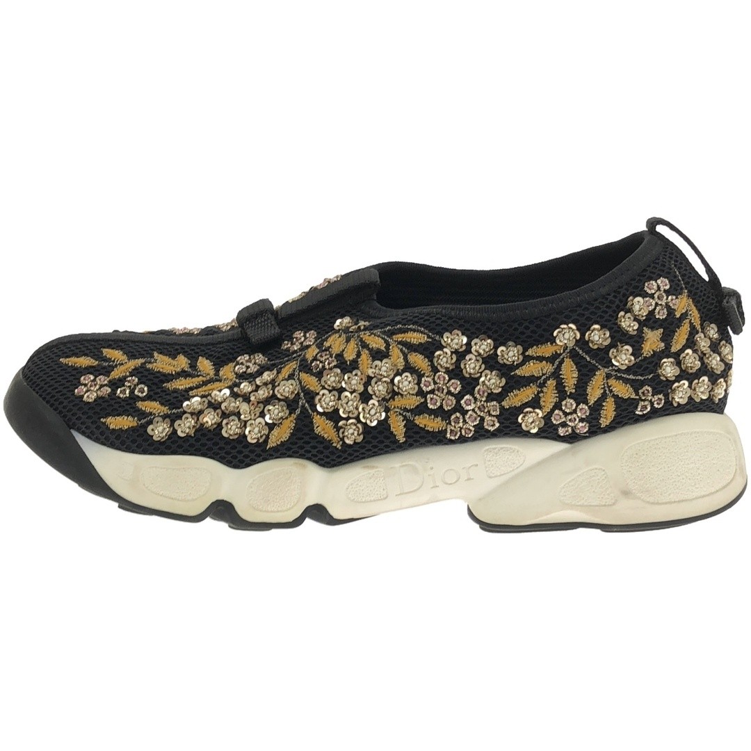 Christian Dior FUSION FLOUR Sequin Jacquard Sneakers Black 36 Used MESC-0 thumbnail 2