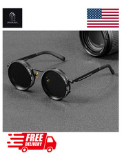 CRIXALIS Polarized Round Sunglasses ND9 Adjustable Dimming UV400 Retro Punk