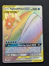 Pokemon Card - Team Up Magikarp & Wailord GX 183/181 Rainbow Near Mint!