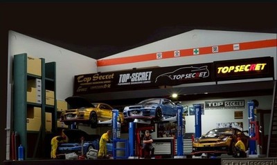 TOP SECRET DIORAMA GARAGE 東京オートサロン 2026 Tokyo Auto Salon 2026 TOP SECRET Diorama Garage 1/64 TAS Limited