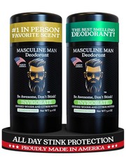 MASCULINE MAN Deodorant for Men - Aluminum Free Mens Deodorant - Travel Size ...