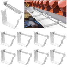 Heavy Duty Gutter Brackets 5-Inch Hangers - 10 Pack Hidden Rain Supports