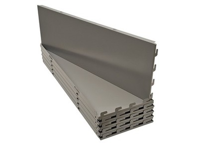 NEU 10x Regal Rückwand glatt 66,5x20cm silber L665 H20 für Eden Tegometall ITAB*