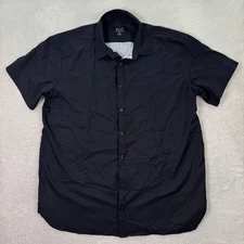 BYLT Premium Basics Riviera Luxe Short Sleeve Button Down Shirt Mens XXL Casual