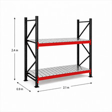 Apex Longspan Shelving - Grey & Orange - Great Condition