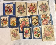 13 PC LOT VTG Meyercord Decal Transfers FLORAL MIXED FLOWERS ROSES  1950s USA