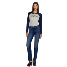 JOHNNY WAS SANCERE STRAIGHT LEG JEANS IN BLUE RINSE SIZE 25 198