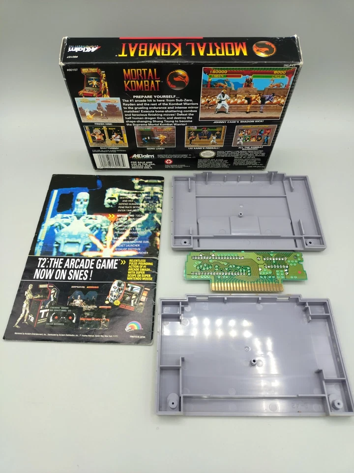 Mortal Kombat (Super Nintendo,  SNES Complete CIB competition Edition - Image 2 of 2