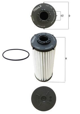 Hydraulikfilter Automatikgetriebe Knecht HX 139D FÜR Audi Seat Skoda VW-image