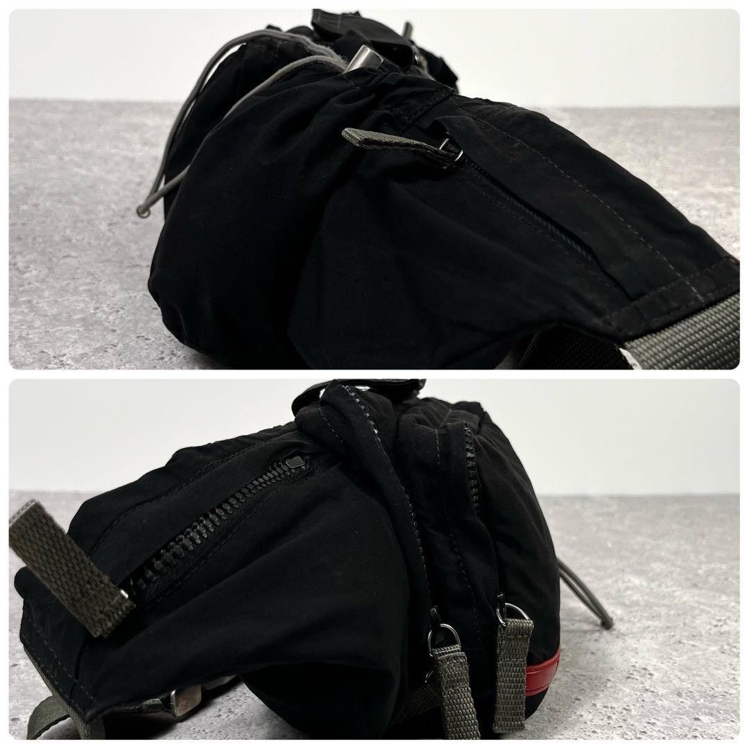 バッグ 00s PRADA archive nylon one shoulder bag PRADA Archive Black nylon handbag Shoulder Bag 00s vintage W
