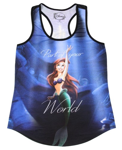 Disney The Little Mermaid Ariel & Ursula Sublimation Girls Tank Top (SM) Adult