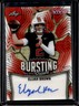 2025 Leaf Vivid Elijah Brown Bursting With Talent Auto Red Flood #1/1
