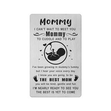 Mom to be Gifts, Promoted to Mommy 2026 Card, Expecting to Expecting Mom 2025
