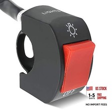 Motorcycle Handlebar Switch Handlebar Toggle Switch with On Off 1 Piece Red
