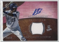 2014 Bowman Inception Auto Relics Pink 29/50 Jorge Bonifacio #AR-JB Auto 1dm5