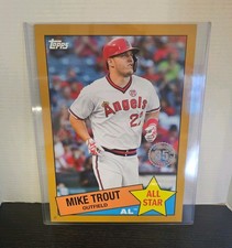 Mike Trout. 2020 Topps. 1985. All-Stars.  Gold.  10×14. LA Angels. MLB. #1/1 MVP