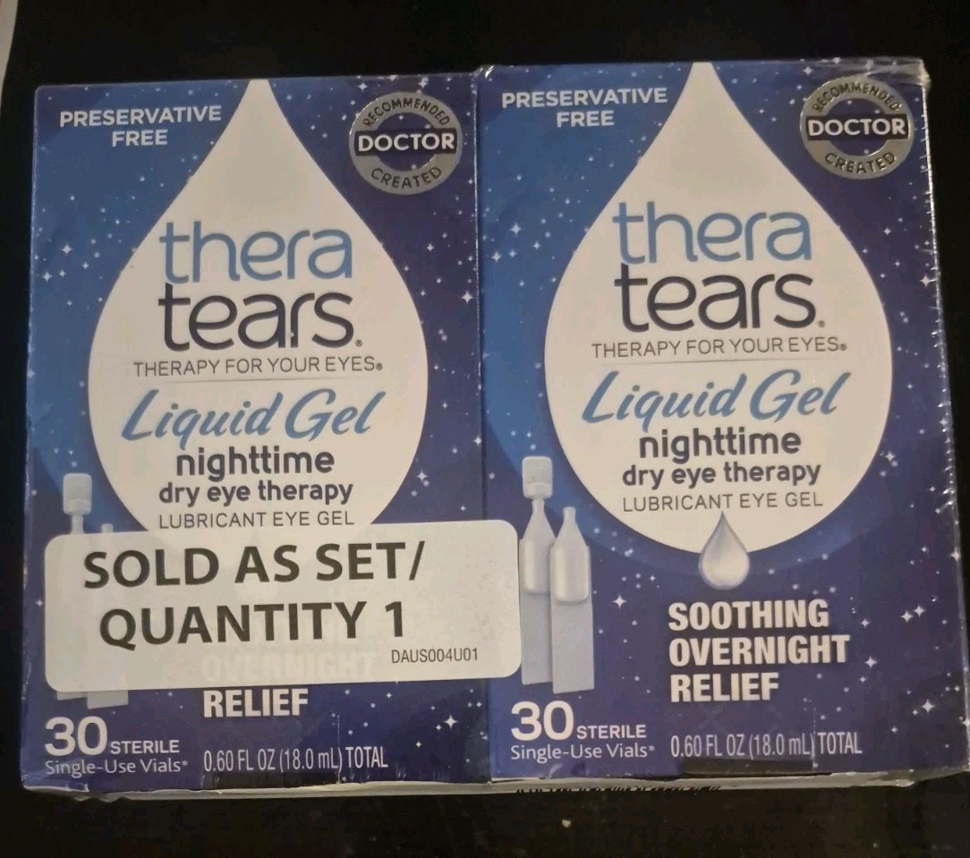 Box Of 2 Thera Tears Liquid Gel Nighttime Dry Eye Therapy (0.60 Fl Oz/18.0ML) | eBay Box Of 2 Thera Tears Liquid Gel Nighttime Dry Eye Therapy (0.60 Fl Oz/18.0ML) | eBay