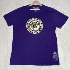 Toronto Raptors Shirt Mens 2XL Purple Mitchell & Ness Retro NBA Basketball Tee