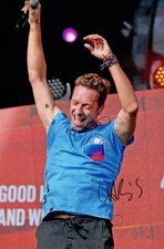 Chris Martin - Coldplay Signed Autographed 12 x8" photo and COA