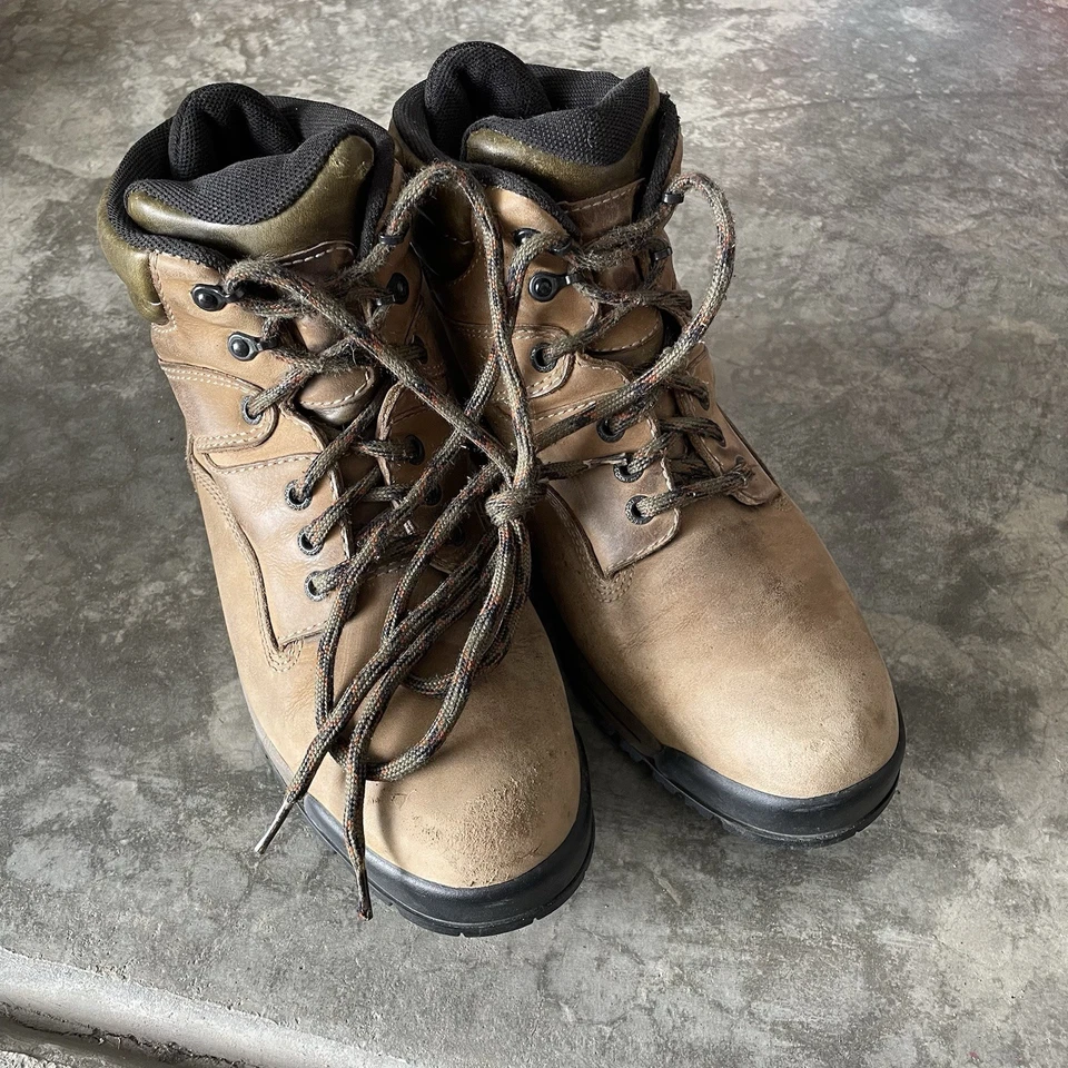 Botas de senderismo Rockport para mujer talla 9,5 marrón gamuza cuero vintage Foto 3 de 4