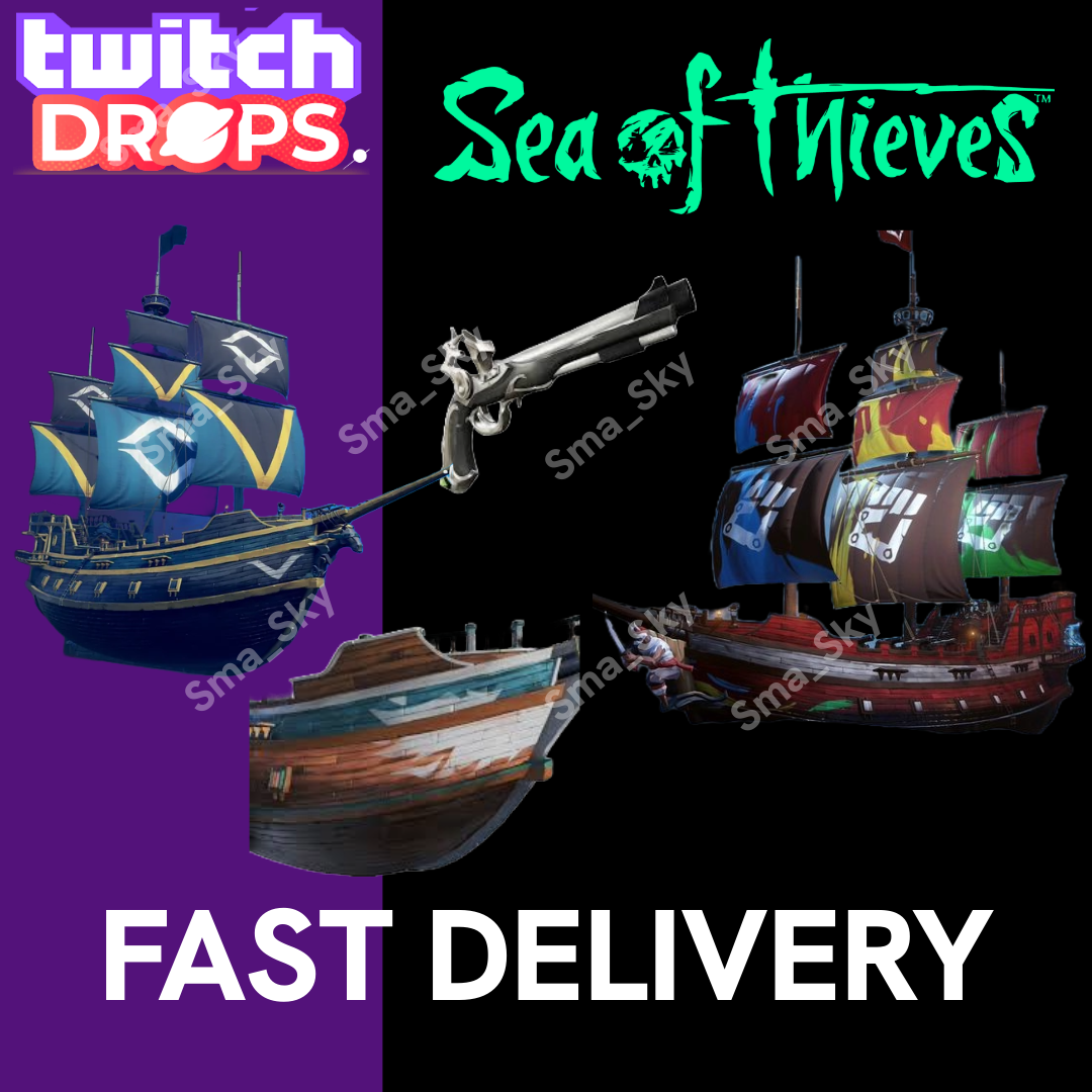 Sea of Thieves Twitch Drops Phoenix/Obsidian/EWR/RMS More 257  Items/Skins