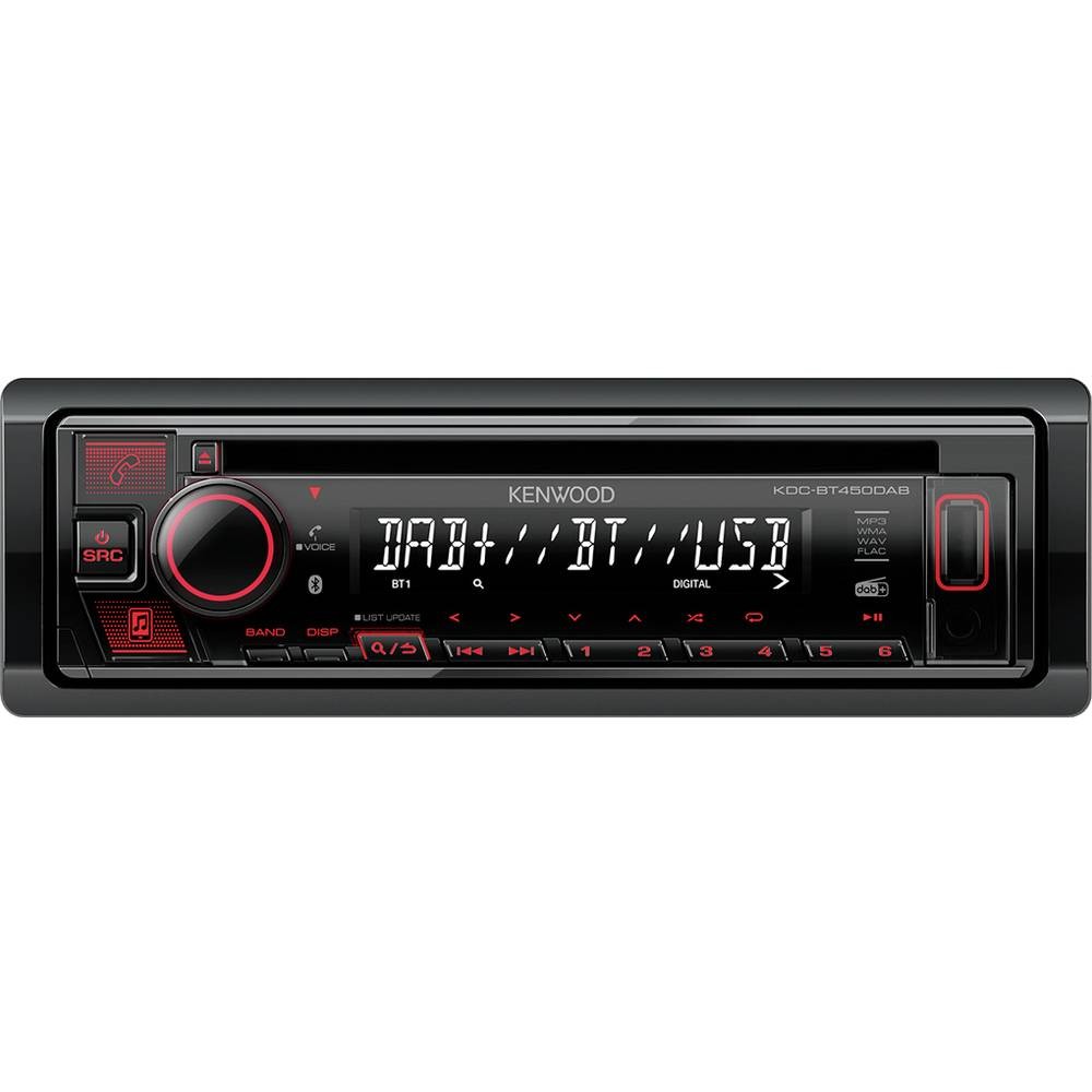 Autoradio Bluetooth Kenwood KDCBT450DAB compatible commande au volant