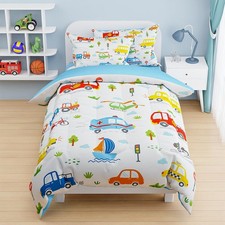 Transportation Duvet Cover Sets Twin Size for Kids Boys, Include 1 Polyester ...