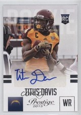 2015 Panini Prestige Rookie Signatures Titus Davis #290 Auto 0k0