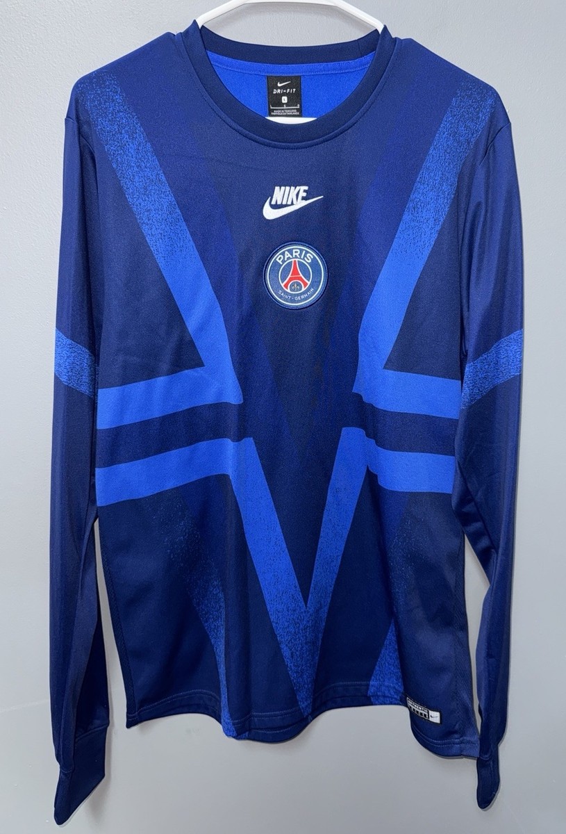 Nike Paris Saint-Germain PSG Pre Match Soccer Long Sleeve Jersey