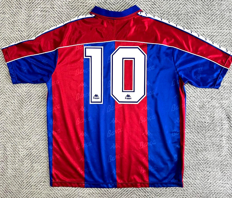 Kappa FC Barcelona 1992-95 Romario 10 Home Jersey XL Vintage Japan License