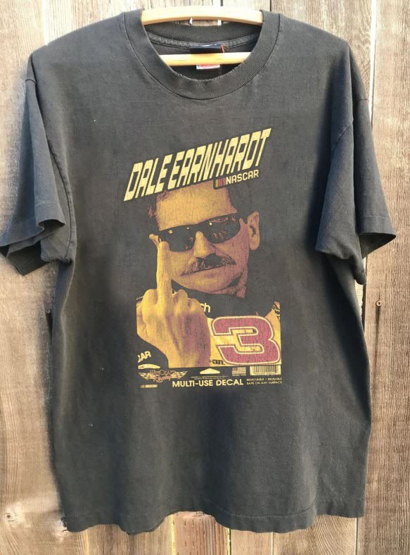 Dale Earnhardt vintage charcoal short sleeve t-shirt QT5838