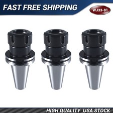 3pcs CAT40 ER32 Collet Chuck Taper Holder CNC Milling Length 70mm 2.76" US
