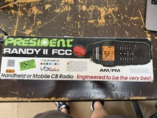 President Electronics Randy II FCC, First FCC Approved AM/FM Handheld CB Radio