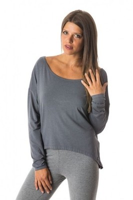 Everlast Damen Yoga Fitness Maxikleid Jersey, Grau, Größe S M L