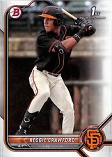 2022 Bowman Draft #BD-33 Reggie Crawford San Francisco Giants 1st Bowman