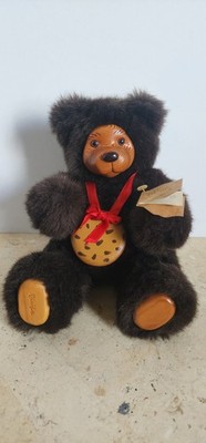 Robert Raikes Bears Original Cookie Brown Bear W/ Cookie necklace fully jointed