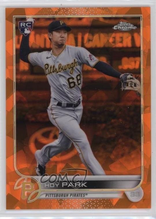 2022 Topps Chrome Sapphire Edition Orange 6/25 Hoy Park #184 Rookie RC ns2