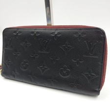 Louis Vuitton Long Wallet Monogram Empreinte Black Pre-owned From Japan