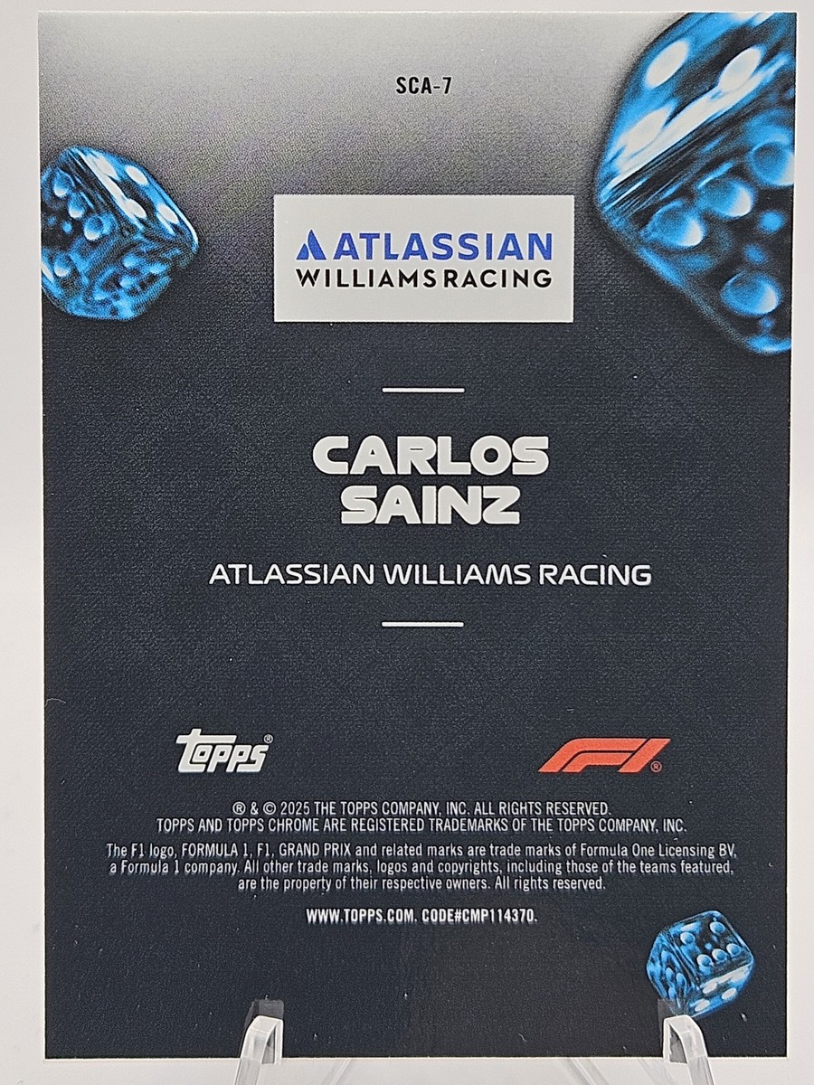 2025 Topps Chrome Formula 1 F1 #SCA-7 Carlos Sainz Ace of Trades