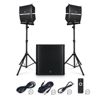 PRORECK CLUB 4000 PA Line Array System DJ Powered Bluetooth 18'' 4000W Subwoofer