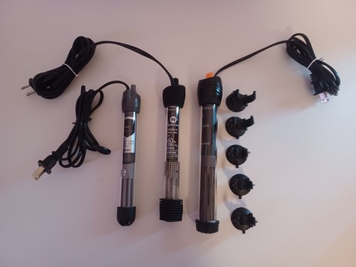LOT - 3 Aquarium Heaters - 25W, 50W, 100W