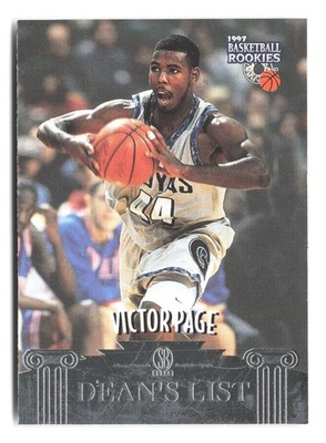 1997 Score Board Rookies #12 Victor Page Dean's List