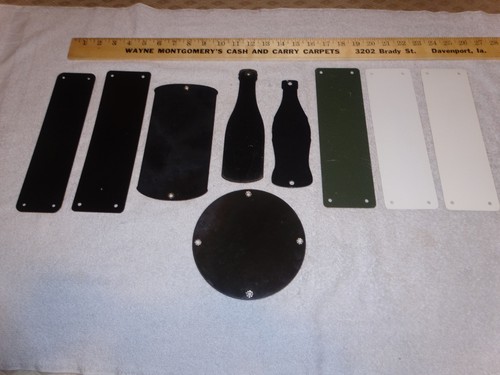 VINTAGE SODA B1 DR PEPPER 7UP COCA COLA PORCELAIN METAL SIGN COLLECTION OF 9 WOW - Picture 15 of 16