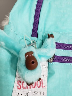 NEW IN FRESH TEAL Kipling Bouree Backpack‎ BP4192 purple blue gorilla keychain Kipling Backpack Purple Bags & Handbags for Women for sale  main image 3
