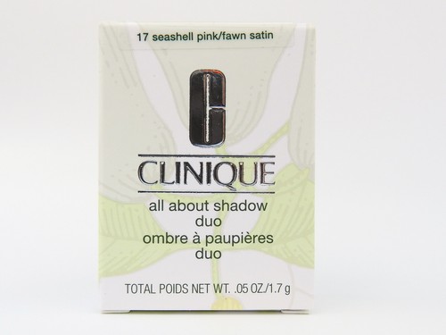 Clinique All About Shadow Duo 17 Seashell Pink & Fawn Satin - Brand New & Boxed - Picture 2 of 2