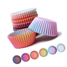 qiqee Cupcake Liners Cupcake Cups 300-Count Food Grade Gradient Design Cupcak...